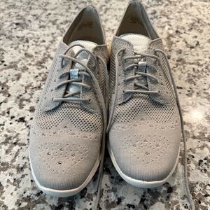 Gray Knit Lace-Up Cole Haan Oxfords Shoes 8.5
